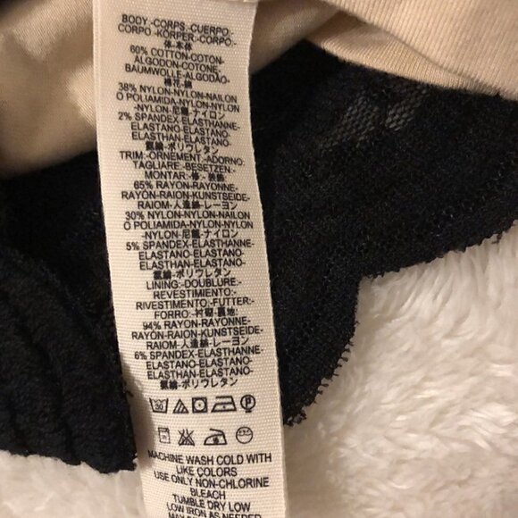 Free People Lower East Side Lace Contrast Mini Dress Size Small - Picture 14 of 14